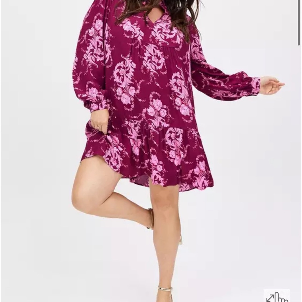 NWT Torrid Belle Isle Pink Floral Dress